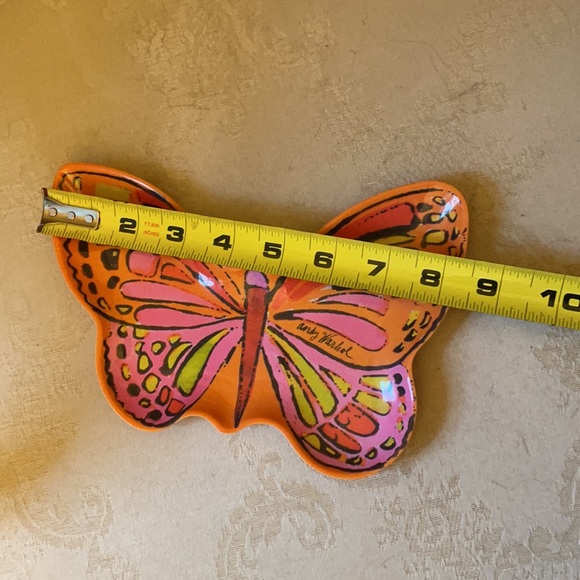 Vintage Andy Warhol pop art melamine snack plate, trinket dish - Picture 6 of 7